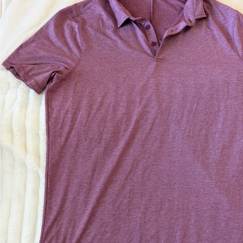 Lululemon Men's Purple Polo Shirt - Picture 2 of 5